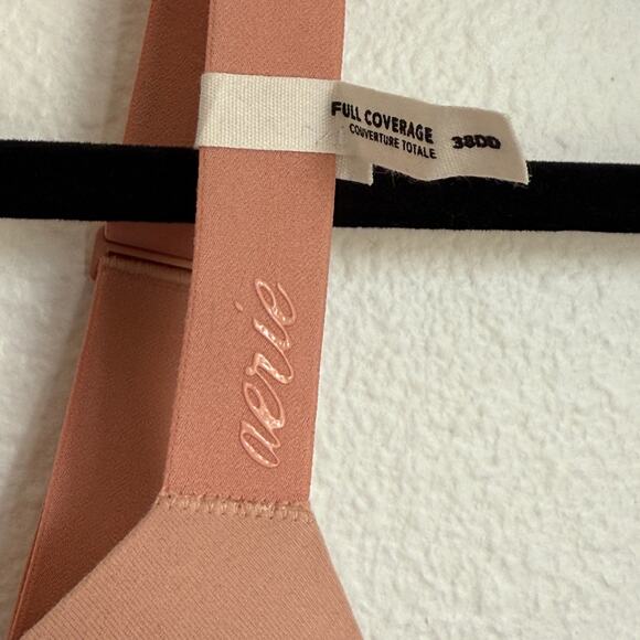 NWT AERIE Real Full Coverage Lightly Lined Bra in Blush Pink - Picture 3 of 8